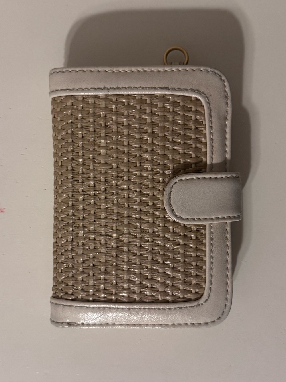 Etienne Aigner Rattan Snap Wallet